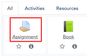 Choose Assignment activity