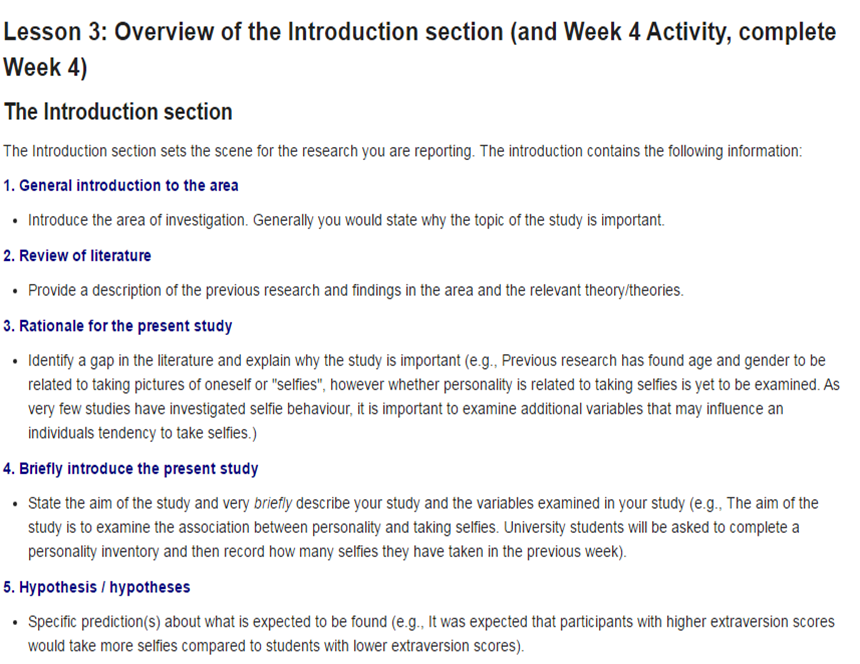 Case study using online modules to scaffold lab report skills - Staff ...