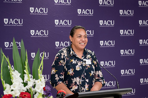 Bachelor of Nursing student Ms Ana Seini Fekitoa,