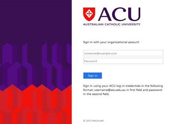 ACU login 1