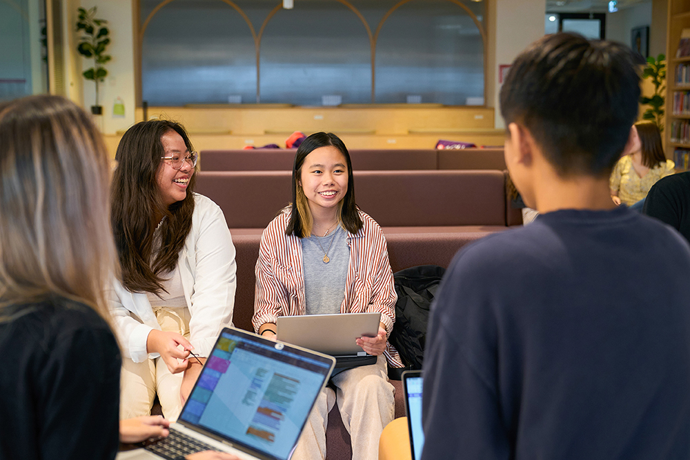 Students on campus at Blacktown