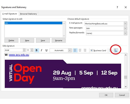 Email Banner instructions 1