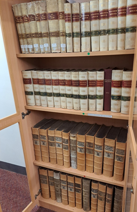  bookcase full of old books