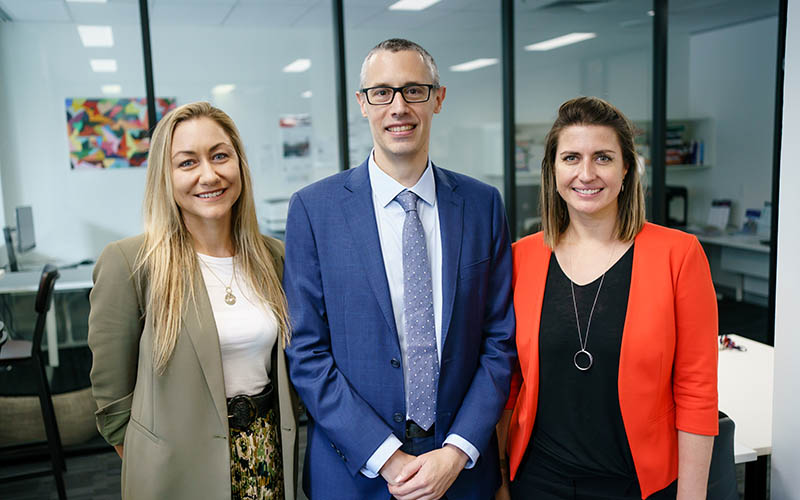  Co-Lab team Tayana Grundy, Anthony Bayss and Gina d'Albora