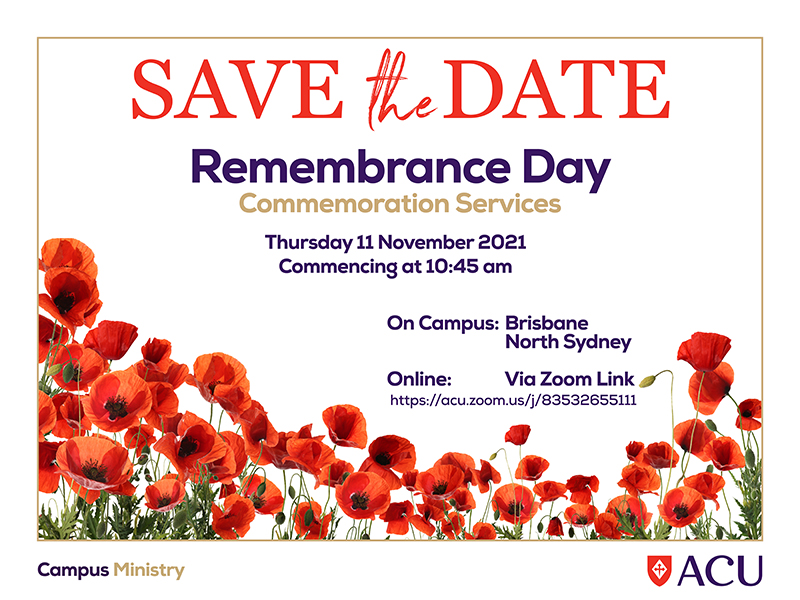 Remembrance Day - save the date