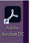  Adobe Acrobat DC black logo