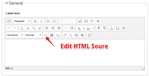 Edit HTML source