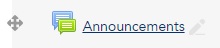 announcements link