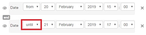 Restrict date until setting