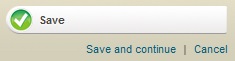 The Save button