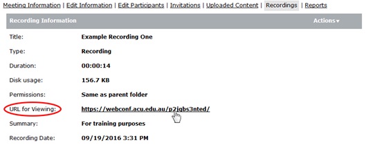 url for viewing
