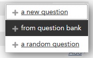 Add from question bank