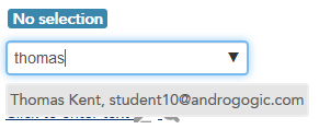 Searching for a student